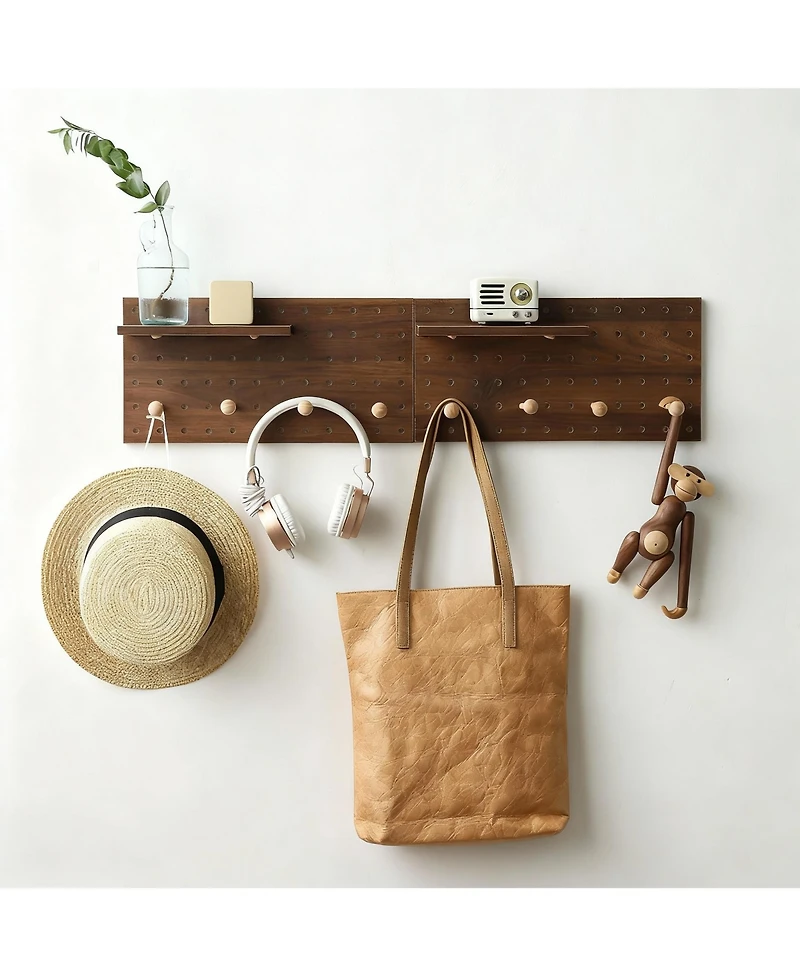 Yigii Adjustable Modular Pegboard Storage Kit for Home