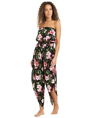 Bar Iii Tropical Heat Printed Tube Jumpsuit, Macy's Exclusive