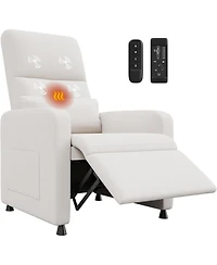 gaomon Power Recliner Chair with Massage and Heat, Adjustable Electric Recliner Ergonomic Overstuffed Tall Back, Padded Seat