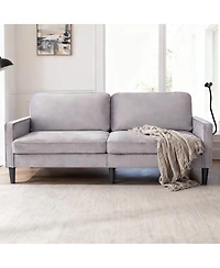 Streamdale Furniture Modern Loveseat Sofa with Chenille Recliner, Removable Cover & Spring Cushions