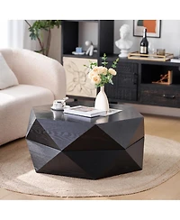 Streamdale Furniture Retro Flip Top Coffee Table with Hidden Storage