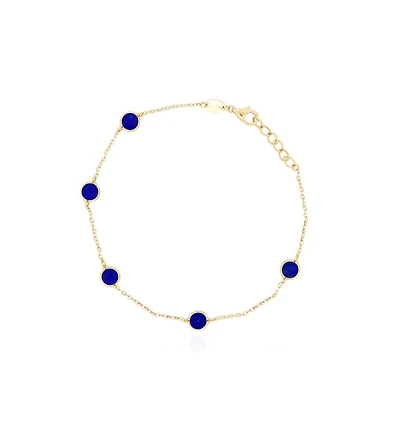 The Lovery Lapis Bubble Chain Bracelet