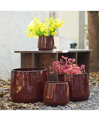 Streamdale Furniture Handmade Ceramic Flower Pot Set