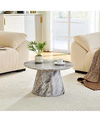 Streamdale Furniture textured Mdf circular coffee table