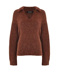 Whistles Women's Alpaca Collar Neck Knit Sweater