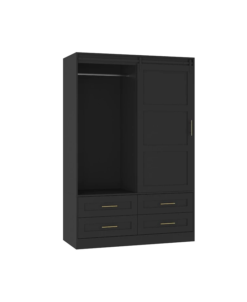 Streamdale Furniture Tall Bedroom Armoire Wardrobe Closet with Drawers and Shelves