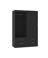Streamdale Furniture Tall Bedroom Armoire Wardrobe Closet with Drawers and Shelves