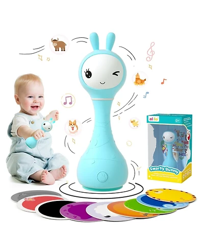 Alilo Smarty Bunny 0–24 Months Musical Light Up Sensory Educational Baby Rattle