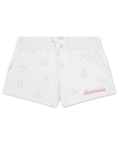 abercrombie kids Girls' Printed Fleece Shorts