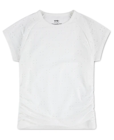 abercrombie kids Girls' Eyelet Ruched Baby T-Shirt