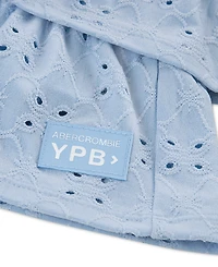 abercrombie kids Girls' Eyelet One-Shoulder Mini Dress