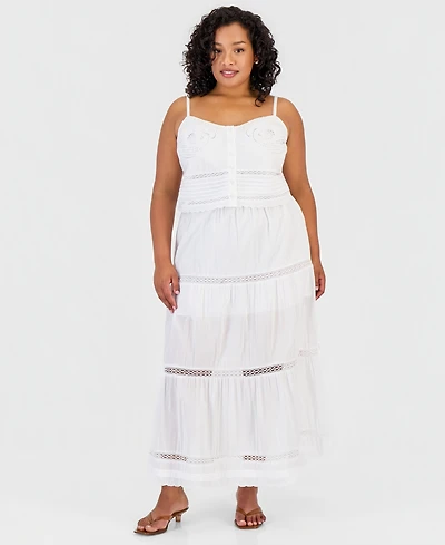 And Now This Trendy Plus Cotton Tiered Skirt, Macy's Exclusive