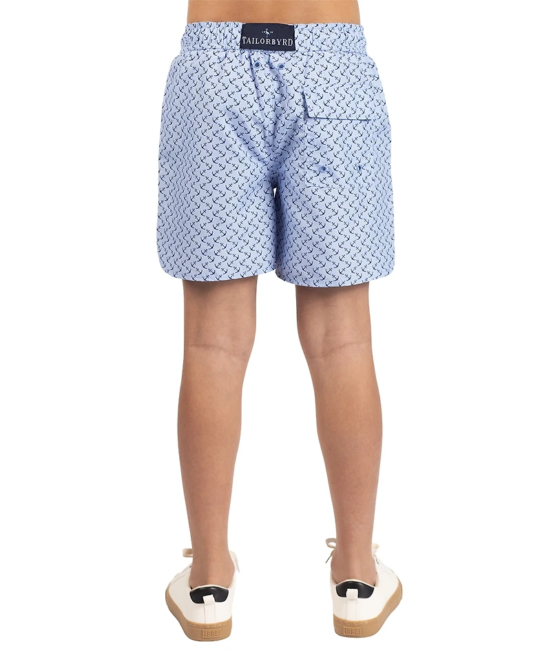 TailorByrd Big Boys Anchors Printed Swim Shorts