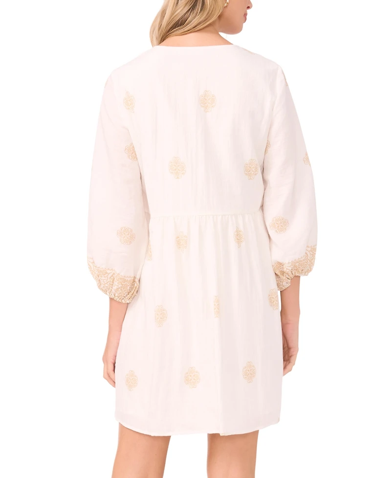 Vince Camuto Women's Tie-Neck Mini Dress