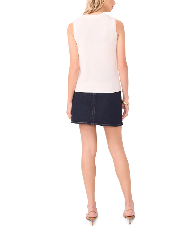 Vince Camuto Women's Sequin Crewneck Tank Top