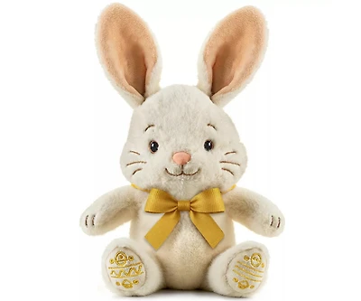 Sperric Easter Baby Plush Bunny with Bow, Cuddly Easter Plush Bunny Sensory Easter Toy for Newborns and Infants, 13" Soft, Easter Gift Toys