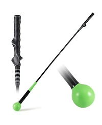 Mecale Golf Swing Trainer Stick with Weighted Head, 47"/40"/31.5" Practice Aid