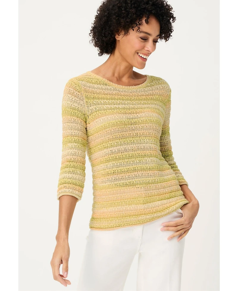 Olsen Women's Ombre Stripe Sweater