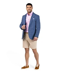 TailorByrd Men's Melange Yarn Dye Windowpane Sport Coat