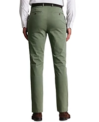 Charles Tyrwhitt Men's Tan Slim-Fit Washed Chinos Pants