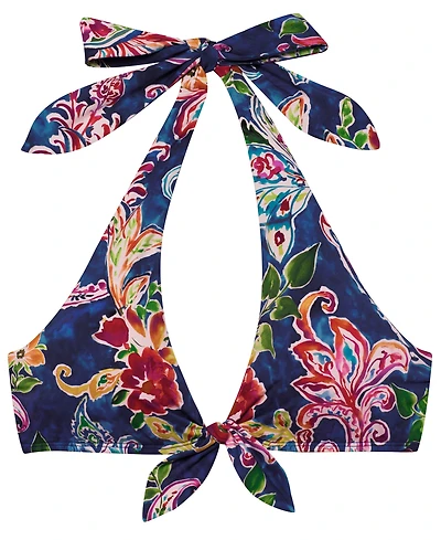 Lauren Ralph Women's Front Tie Halter Bra