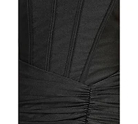 Emerald Sundae Women's Ruched Corset Gown