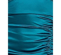 Emerald Sundae Women's Sweetheart Neck Ruched Gown