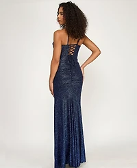 Emerald Sundae Women's Sweetheart Neck Ruched Gown