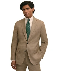 B by Brooks Brothers Men's Plaid Stretch Classic-Fit Suit Jacket