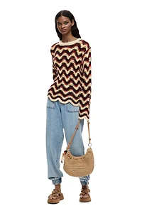 Desigual Women's Zigzag crochet sweater