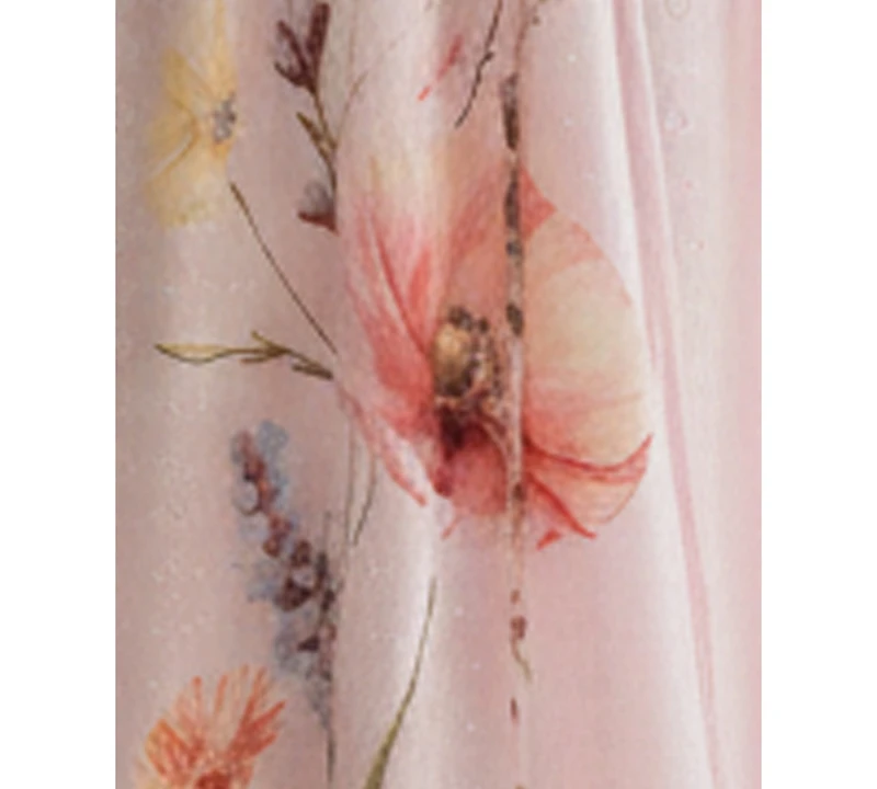 Violet Weekend Juniors' Floral Print Eyelet Corset Midi Dress