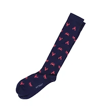 Trafalgar Men's Sea Life Ahoy Over The Calf Pima Cotton Novelty Dress Socks (1 Pair)