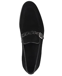 Vellapais Men's Knitted Strap Single Monk Loafers