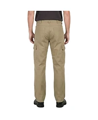 Level 7 Men's Relaxed Straight Canvas Cargo Pocket Pants