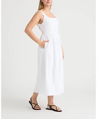 Ellen Tracy Women's Poplin Bustier Dress