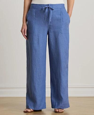 Lauren Ralph Plus Wide-Leg Pants