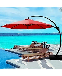 Boyel Living Luxury Cantilever Patio Umbrella - Durable, Wind-Resistant & Adjustable for Outdoor Relaxation