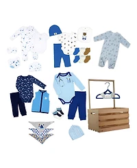 3 Stories Trading Baby Boys' First Years Baby Shower Gift Crate, 38-Piece Set