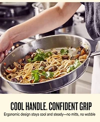 Alva Maestro 9.5" 5-Ply Stainless Steel Frying Pan