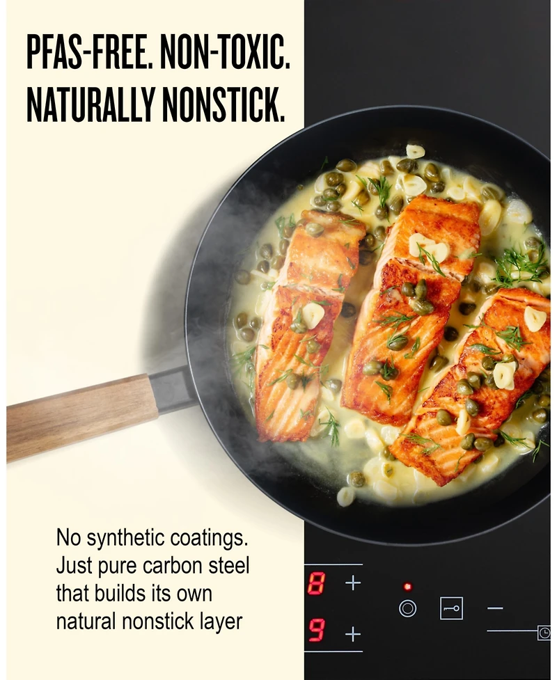 Alva Forest 8” & 11” Carbon Steel Frying Pan Set