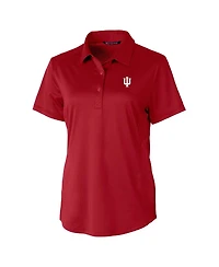 Cutter & Buck Women's Crimson Indiana Hoosiers Prospect Textured Stretch Polo Shirt