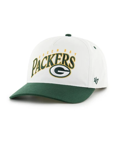 '47 Brand Men's White Green Bay Packers Soar Relaxed Hitch Adjustable Hat