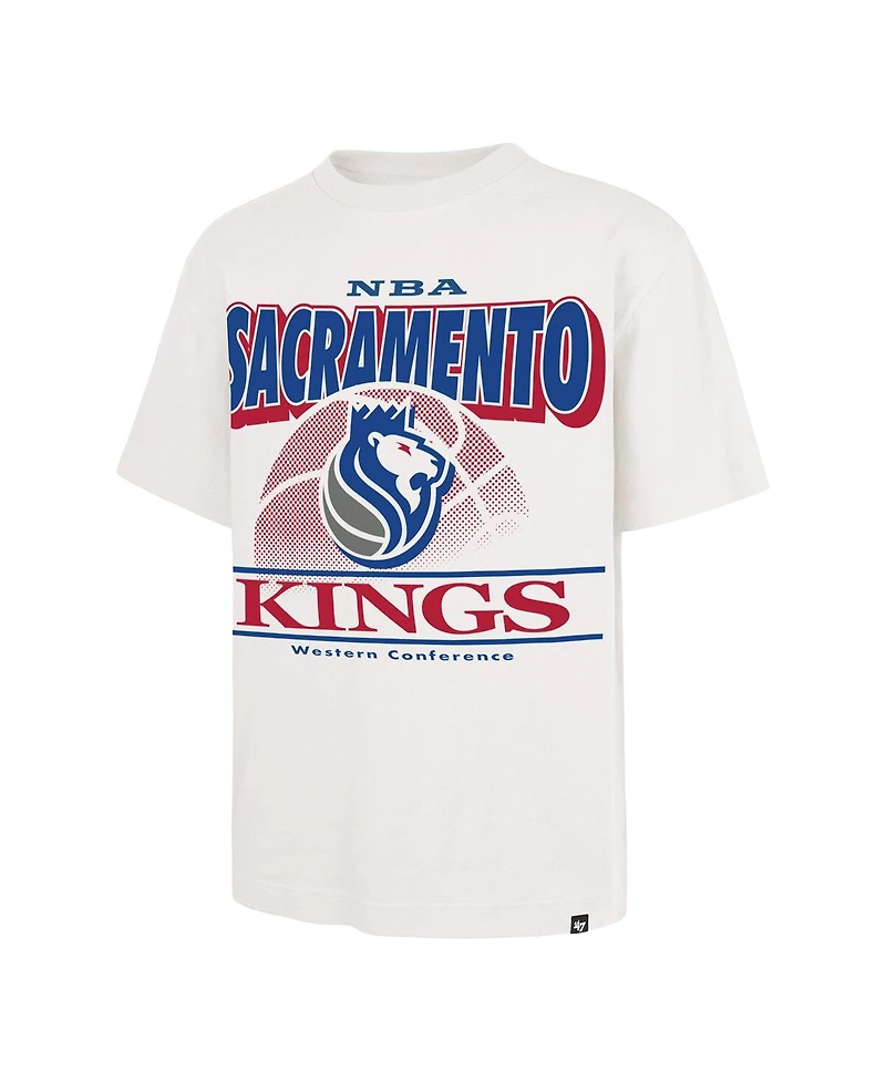 '47 Brand Men's White Sacramento Kings City Edition Shifty Foundation T-Shirt