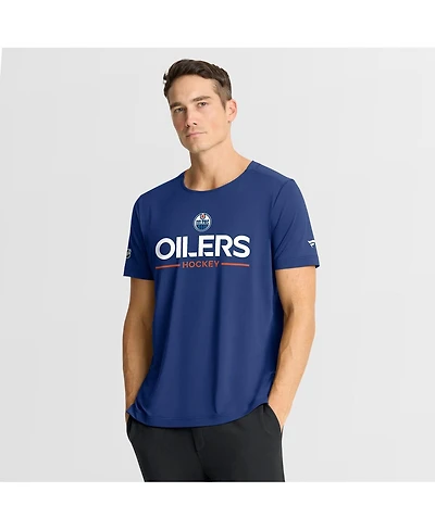 Fanatics Men's Royal Edmonton Oilers Authentic Pro Rink Tech T-Shirt