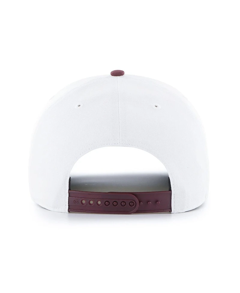 '47 Brand Men's White/Brown Nfl Multi-Team Throwback Dueling Logos Adjustable Hitch Hat