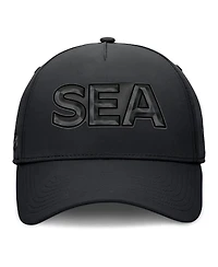 Fanatics Men's Black Seattle Kraken Authentic Pro Road Team Code Flex Hat