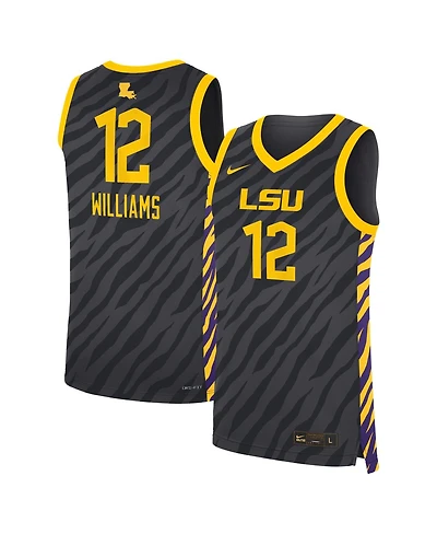 Nike Men's Women's Mikaylah Williams Anthracite Lsu Tigers Replica Basketball Jersey