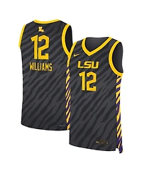 Nike Men's Women's Mikaylah Williams Anthracite Lsu Tigers Replica Basketball Jersey