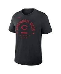 Nike Men's Black Cincinnati Reds Authentic Collection Early Work Tri-Blend Dri-fit T-Shirt