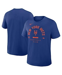 Nike Men's Royal New York Mets Authentic Collection Early Work Tri-Blend Dri-fit T-Shirt
